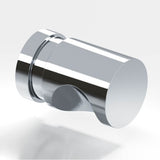 Colonial Bronze - 0.5'' diameter Round, grooved Cabinet Knob hand finished in Polished Chrome - Polished Chrome