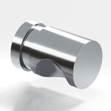 Colonial Bronze - 0.5'' diameter Round, grooved Cabinet Knob hand finished in Satin Chrome - Satin Chrome