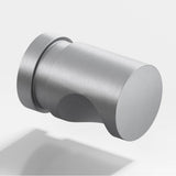 Colonial Bronze - 0.5'' diameter Round, grooved Cabinet Knob hand finished in Matte Satin Chrome - Matte Satin Chrome