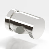 Colonial Bronze - 0.5'' diameter Round, grooved Cabinet Knob hand finished in Polished Nickel - Polished Nickel