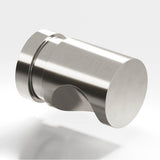Colonial Bronze - 0.75'' diameter Round, grooved Cabinet Knob, Back-to-Back Shower Door Knob Kit hand finished in Satin Nickel - Satin Nickel