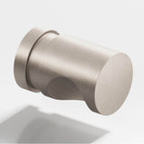 Colonial Bronze - 0.5'' diameter Round, grooved Cabinet Knob hand finished in Matte Satin Nickel - Matte Satin Nickel