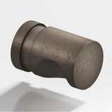 Colonial Bronze - 0.75'' diameter Round, grooved Cabinet Knob, Back-to-Back Shower Door Knob Kit hand finished in Distressed Pewter - Distressed Pewter