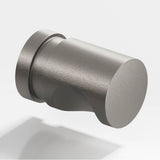 Colonial Bronze - 0.75'' diameter Round, grooved Cabinet Knob, Back-to-Back Shower Door Knob Kit hand finished in Frost Nickel - Frost Nickel