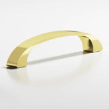 Colonial Bronze - 3'' center-to-center, 3.5'' overall, 0.4375'' diameter Bow Cabinet Pull hand finished in Polished Brass - Polished Brass