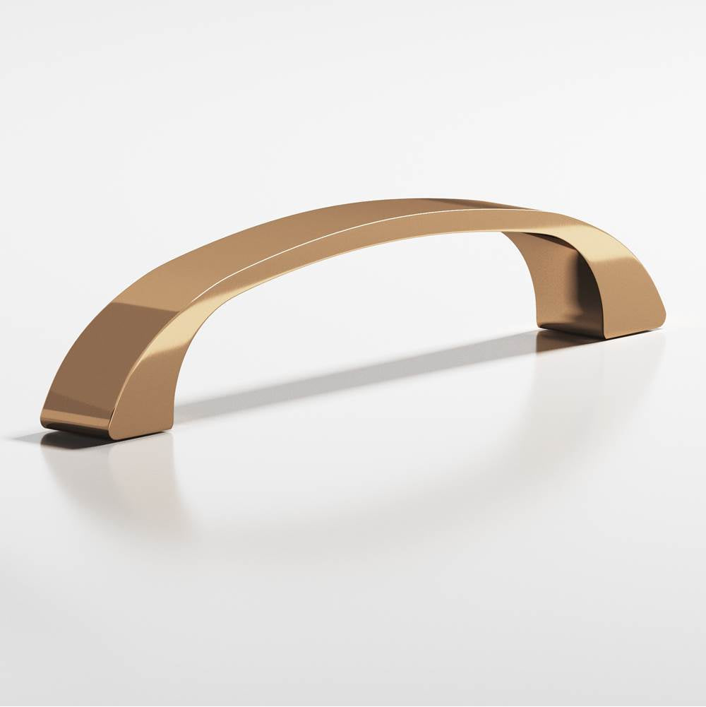 Colonial Bronze - 3'' center-to-center, 3.5'' overall, 0.4375'' diameter Bow Cabinet Pull hand finished in Polished Bronze - Polished Bronze