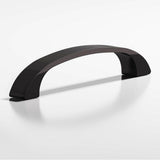 Colonial Bronze - 3'' center-to-center, 3.5'' overall, 0.4375'' diameter Bow Cabinet Pull hand finished in Satin Black - Satin Black