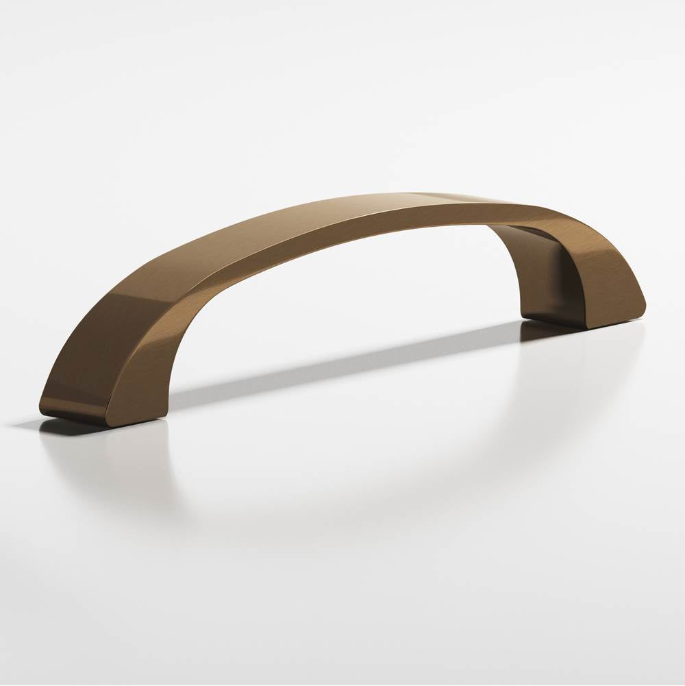 Colonial Bronze - 3.5'' center-to-center, 4'' overall, 0.4375'' diameter Bow Cabinet Pull hand finished in Light Statuary Bronze - Light Statuary Bronze