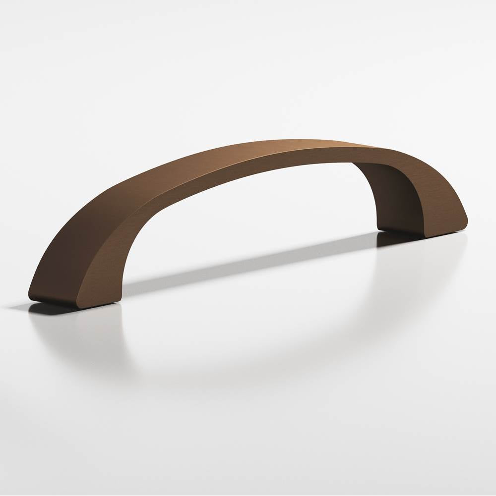 Colonial Bronze - 3'' center-to-center, 3.5'' overall, 0.4375'' diameter Bow Cabinet Pull hand finished in Matte Oil Rubbed Bronze - Matte Oil Rubbed Bronze