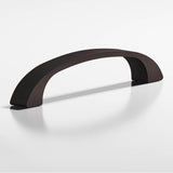 Colonial Bronze - 3'' center-to-center, 3.5'' overall, 0.4375'' diameter Bow Cabinet Pull hand finished in Matte Dark Statuary Bronze - Matte Dark Statuary Bronze
