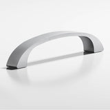 Colonial Bronze - 3'' center-to-center, 3.5'' overall, 0.4375'' diameter Bow Cabinet Pull hand finished in Matte Satin Chrome - Matte Satin Chrome