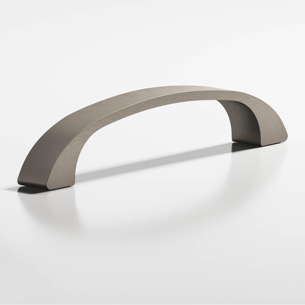 Colonial Bronze - 3.5'' center-to-center, 4'' overall, 0.4375'' diameter Bow Cabinet Pull hand finished in Matte Pewter - Matte Pewter