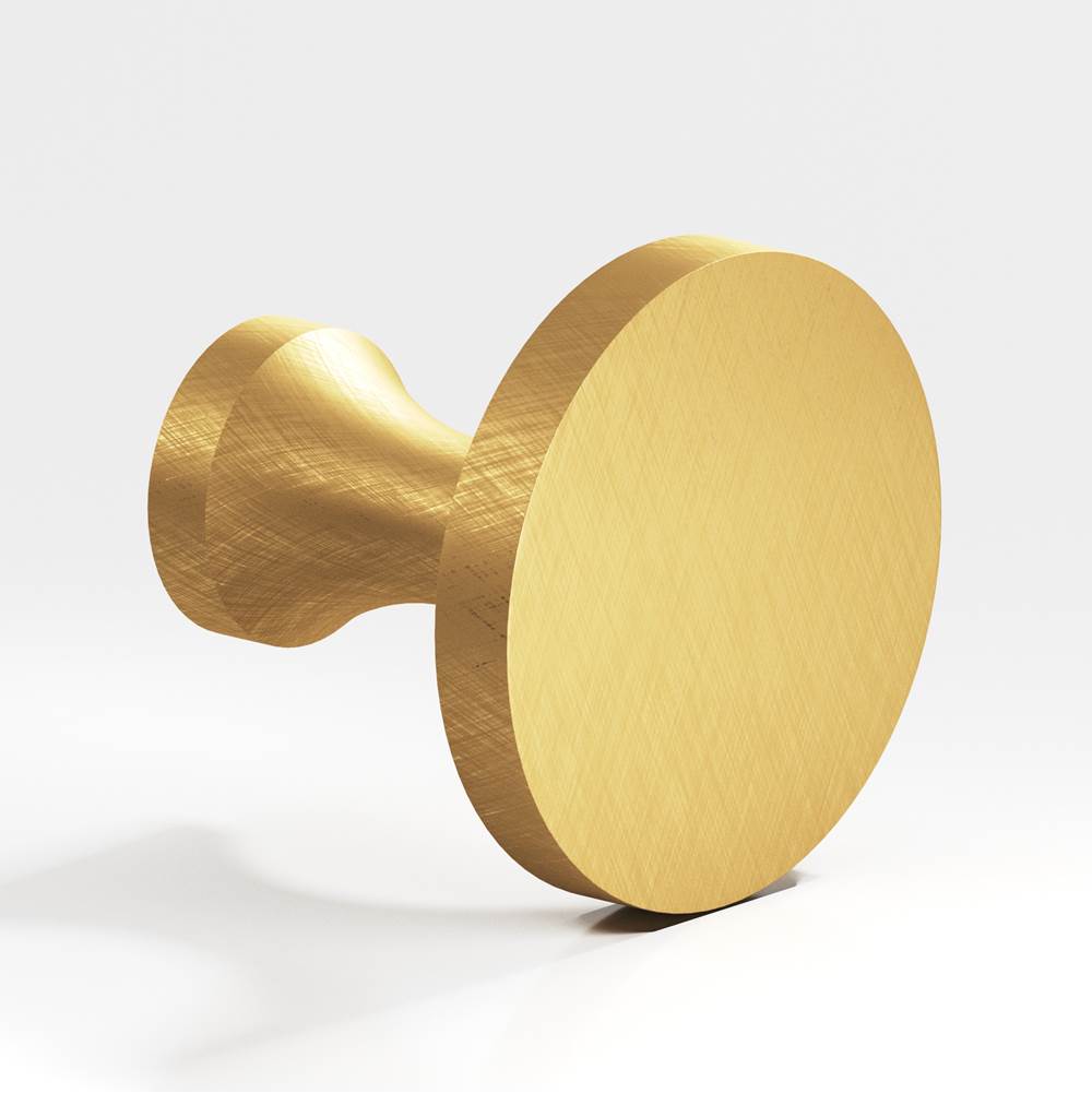 Colonial Bronze - 1.125'' diameter Round Cabinet Knob hand finished in Weathered Brass - Weathered Brass