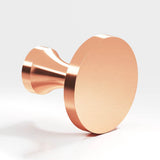 Colonial Bronze - 0.75'' diameter Round Cabinet Knob hand finished in Satin Copper - Satin Copper