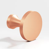 Colonial Bronze - 0.75'' diameter Round Cabinet Knob hand finished in Matte Satin Copper - Matte Satin Copper