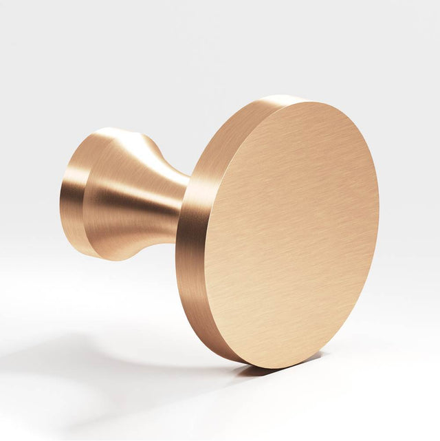 Colonial Bronze - 1.5'' diameter Round Cabinet Knob, Back-to-Back Shower Door Knob Kit hand finished in Satin Bronze - Satin Bronze