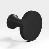 Colonial Bronze - 1.125'' diameter Round Cabinet Knob hand finished in Matte Satin Black - Matte Satin Black