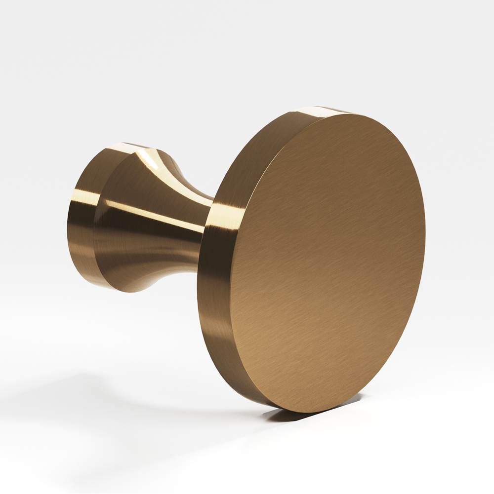 Colonial Bronze - 0.75'' diameter Round Cabinet Knob hand finished in Light Statuary Bronze - Light Statuary Bronze