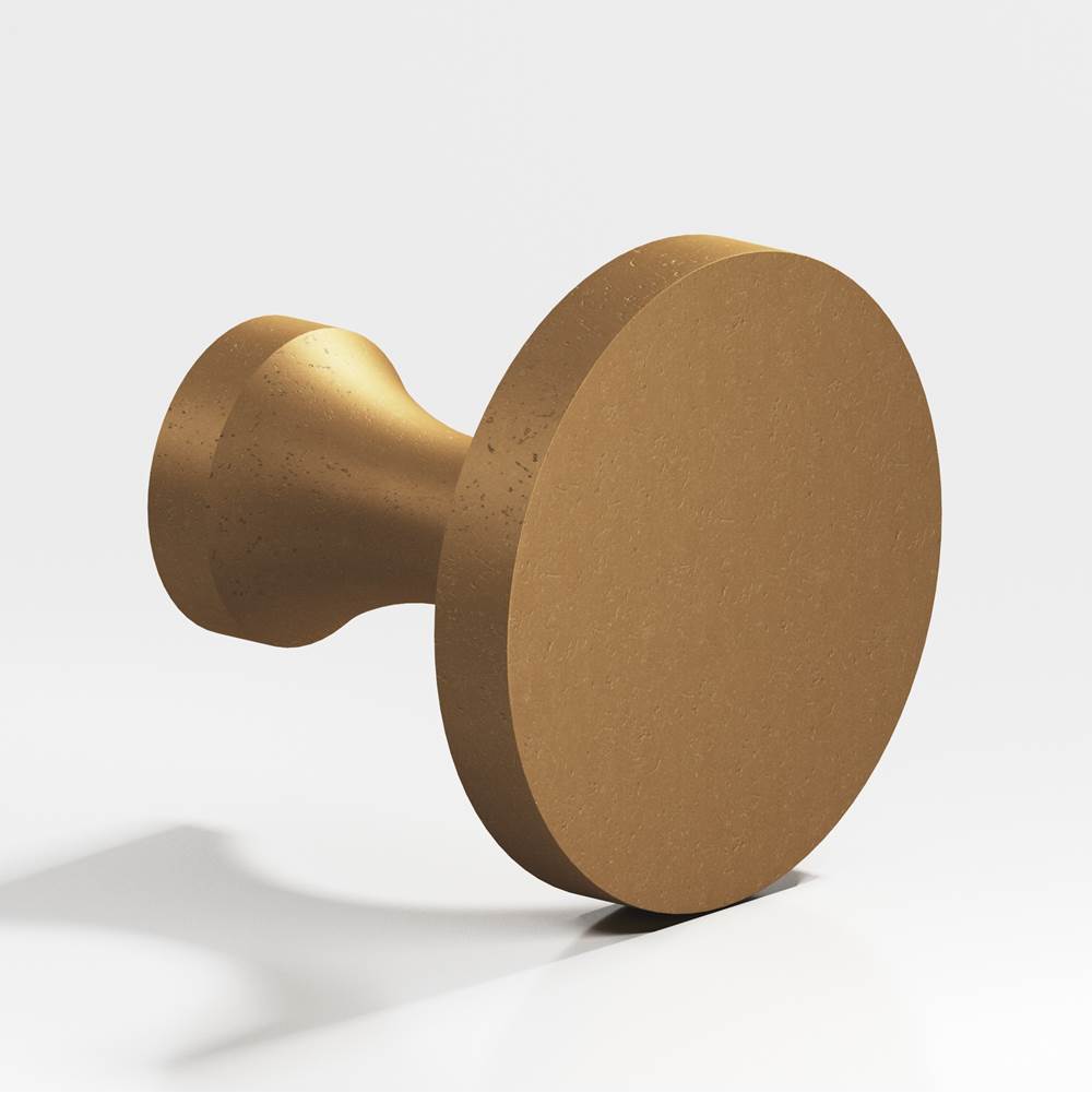 Colonial Bronze - 0.75'' diameter Round Cabinet Knob hand finished in Distressed Light Statuary Bronze - Distressed Light Statuary Bronze