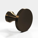 Colonial Bronze - 1.5'' diameter Round Cabinet Knob, Back-to-Back Shower Door Knob Kit hand finished in Oil Rubbed Bronze - Oil Rubbed Bronze
