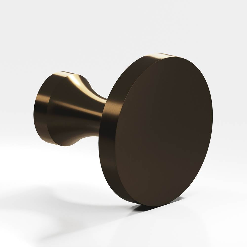 Colonial Bronze - 0.75'' diameter Round Cabinet Knob hand finished in Oil Rubbed Bronze - Oil Rubbed Bronze