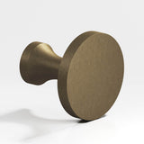 Colonial Bronze - 0.75'' diameter Round Cabinet Knob hand finished in Distressed Oil Rubbed Bronze - Distressed Oil Rubbed Bronze