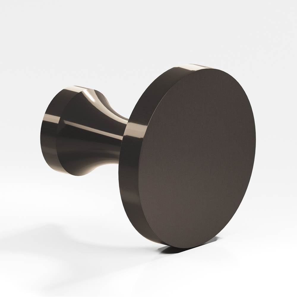 Colonial Bronze - 0.75'' diameter Round Cabinet Knob hand finished in Dark Statuary Bronze - Dark Statuary Bronze