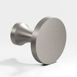 Colonial Bronze - 1.5'' diameter Round Cabinet Knob, Back-to-Back Shower Door Knob Kit hand finished in Frost Nickel - Frost Nickel