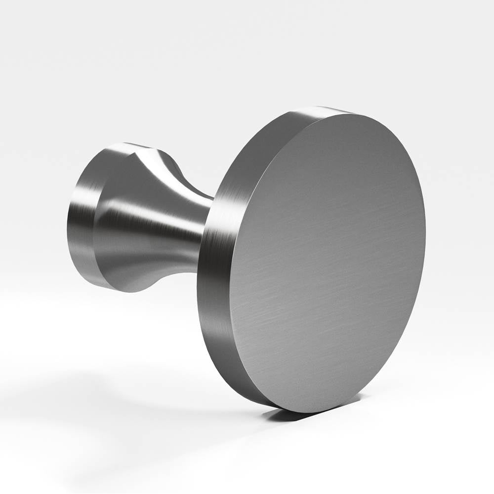 Colonial Bronze - 1.5'' diameter Round Cabinet Knob, Back-to-Back Shower Door Knob Kit hand finished in Graphite - Graphite