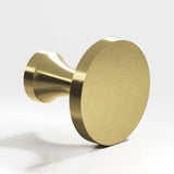 Colonial Bronze - 1.5'' diameter Round Cabinet Knob, Back-to-Back Shower Door Knob Kit hand finished in Antique Brass - Antique Brass