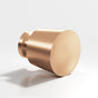 Colonial Bronze - 1.25'' diameter Round, tapered Cabinet Knob, Back-to-Back Shower Door Knob Kit hand finished in Satin Bronze - Satin Bronze