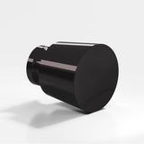 Colonial Bronze - 1.25'' diameter Round, tapered Cabinet Knob, Back-to-Back Shower Door Knob Kit hand finished in Satin Black - Satin Black