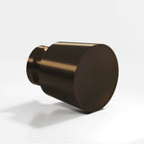 Colonial Bronze - 1'' diameter Round, tapered Cabinet Knob, Back-to-Back Shower Door Knob Kit hand finished in Oil Rubbed Bronze - Oil Rubbed Bronze