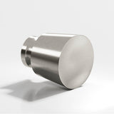 Colonial Bronze - 1'' diameter Round, tapered Cabinet Knob, Back-to-Back Shower Door Knob Kit hand finished in Satin Nickel - Satin Nickel