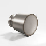 Colonial Bronze - 1.25'' diameter Round, tapered Cabinet Knob, Back-to-Back Shower Door Knob Kit hand finished in Pewter - Pewter