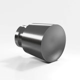 Colonial Bronze - 1'' diameter Round, tapered Cabinet Knob, Back-to-Back Shower Door Knob Kit hand finished in Graphite - Graphite