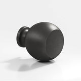 Colonial Bronze - 1.25'' diameter Round Cabinet Knob, Back-to-Back Shower Door Knob Kit hand finished in Distressed Satin Black - Distressed Satin Black