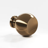 Colonial Bronze - 1'' diameter Round Cabinet Knob hand finished in Light Statuary Bronze - Light Statuary Bronze
