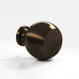Colonial Bronze - 1.25'' diameter Round Cabinet Knob, Back-to-Back Shower Door Knob Kit hand finished in Oil Rubbed Bronze - Oil Rubbed Bronze