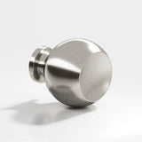 Colonial Bronze - 1'' diameter Round Cabinet Knob hand finished in Satin Nickel - Satin Nickel