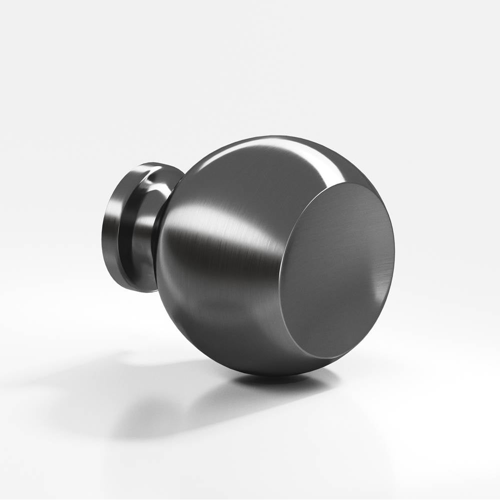 Colonial Bronze - 1'' diameter Round Cabinet Knob hand finished in Graphite - Graphite