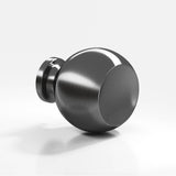 Colonial Bronze - 1'' diameter Round Cabinet Knob hand finished in Graphite - Graphite