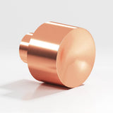 Colonial Bronze - 1.25'' diameter Round Cabinet Knob hand finished in Satin Copper - Satin Copper