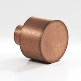 Colonial Bronze - 1.25'' diameter Round Cabinet Knob hand finished in Distressed Antique Copper - Distressed Antique Copper