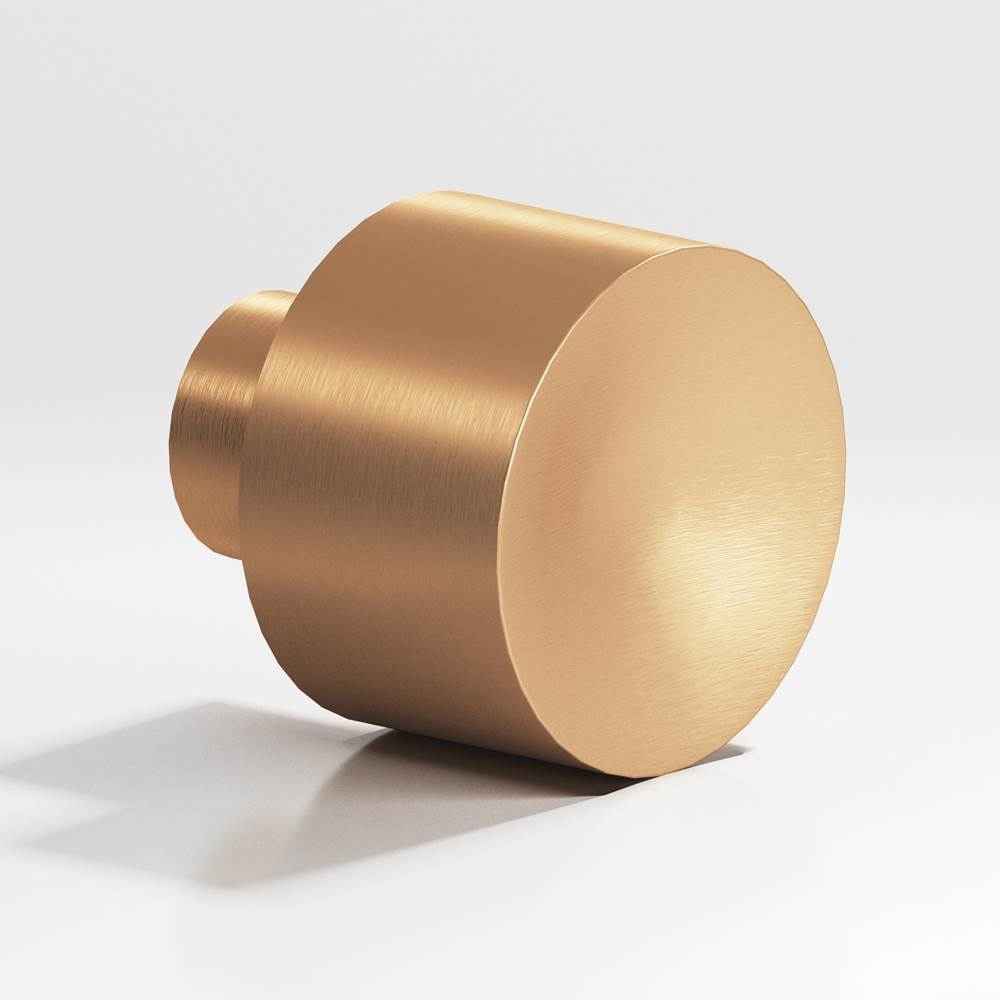 Colonial Bronze - 1'' diameter Round Cabinet Knob hand finished in Matte Satin Bronze - Matte Satin Bronze