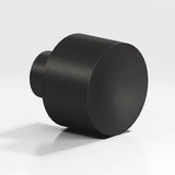Colonial Bronze - 1.25'' diameter Round Cabinet Knob hand finished in Frost Black - Frost Black