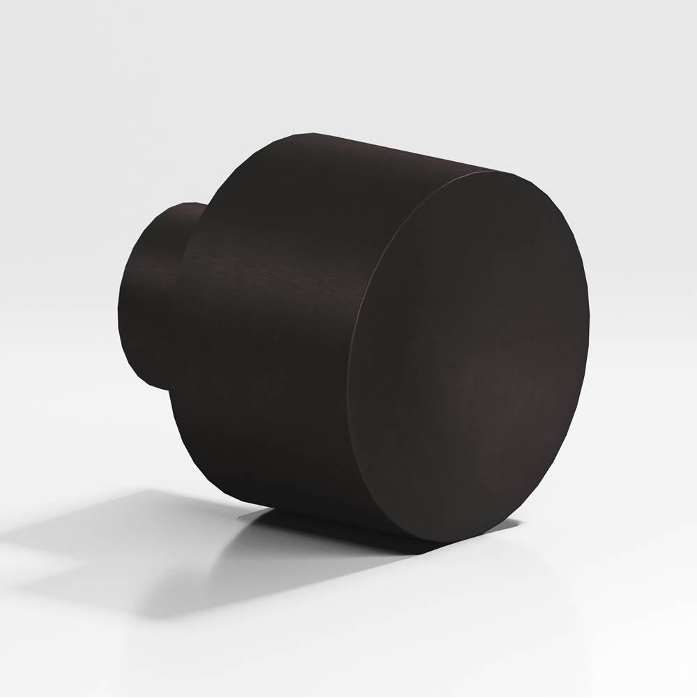 Colonial Bronze - 1.25'' diameter Round Cabinet Knob hand finished in Matte Dark Statuary Bronze - Matte Dark Statuary Bronze