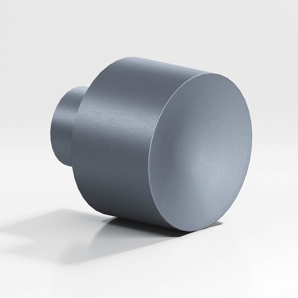 Colonial Bronze - 1.25'' diameter Round Cabinet Knob hand finished in Frost Chrome - Frost Chrome