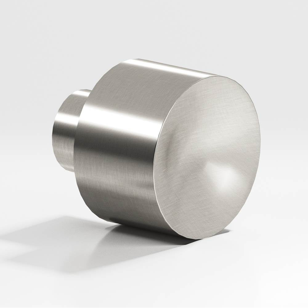 Colonial Bronze - 1'' diameter Round Cabinet Knob hand finished in Satin Nickel - Satin Nickel