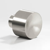 Colonial Bronze - 1'' diameter Round Cabinet Knob hand finished in Satin Nickel - Satin Nickel